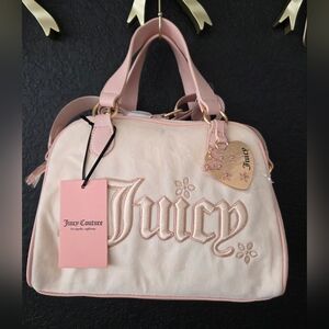NWT Juicy Couture Juicy In The Sky Bowler Bag - Soft White